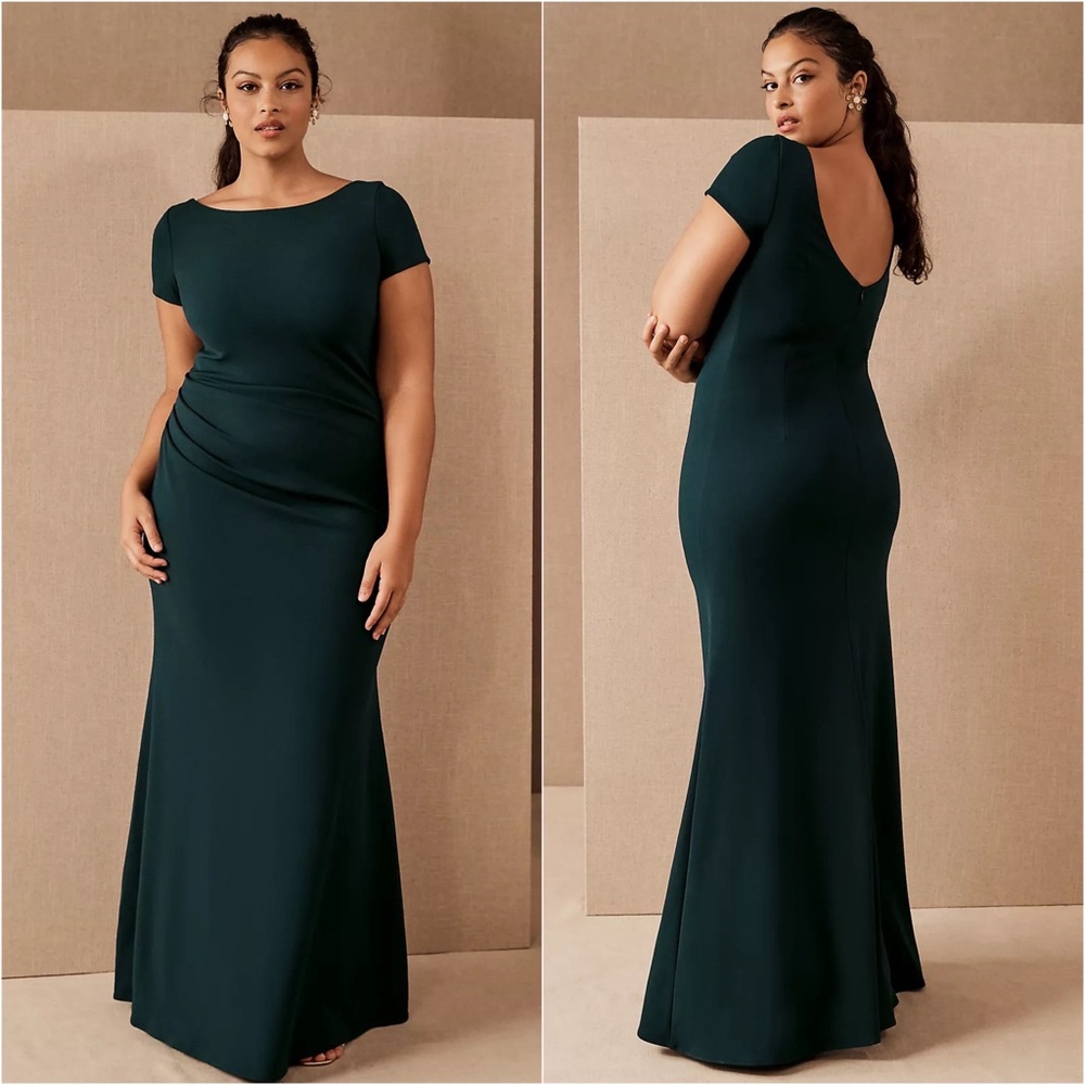 BHLDN Anthropology Matisse Dress in Green 16 18 Bridesmaid